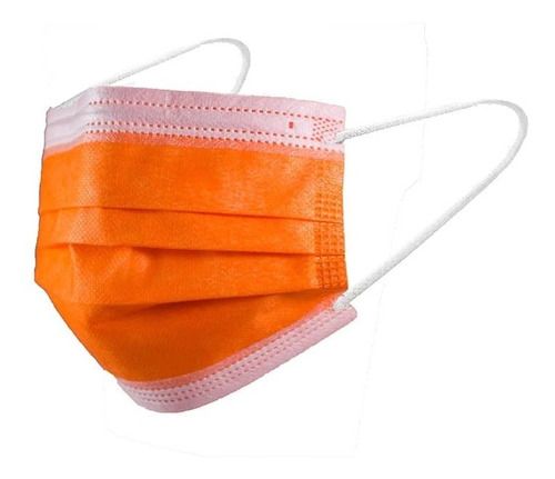 Mascarilla Quirúrgica IIR Naranja