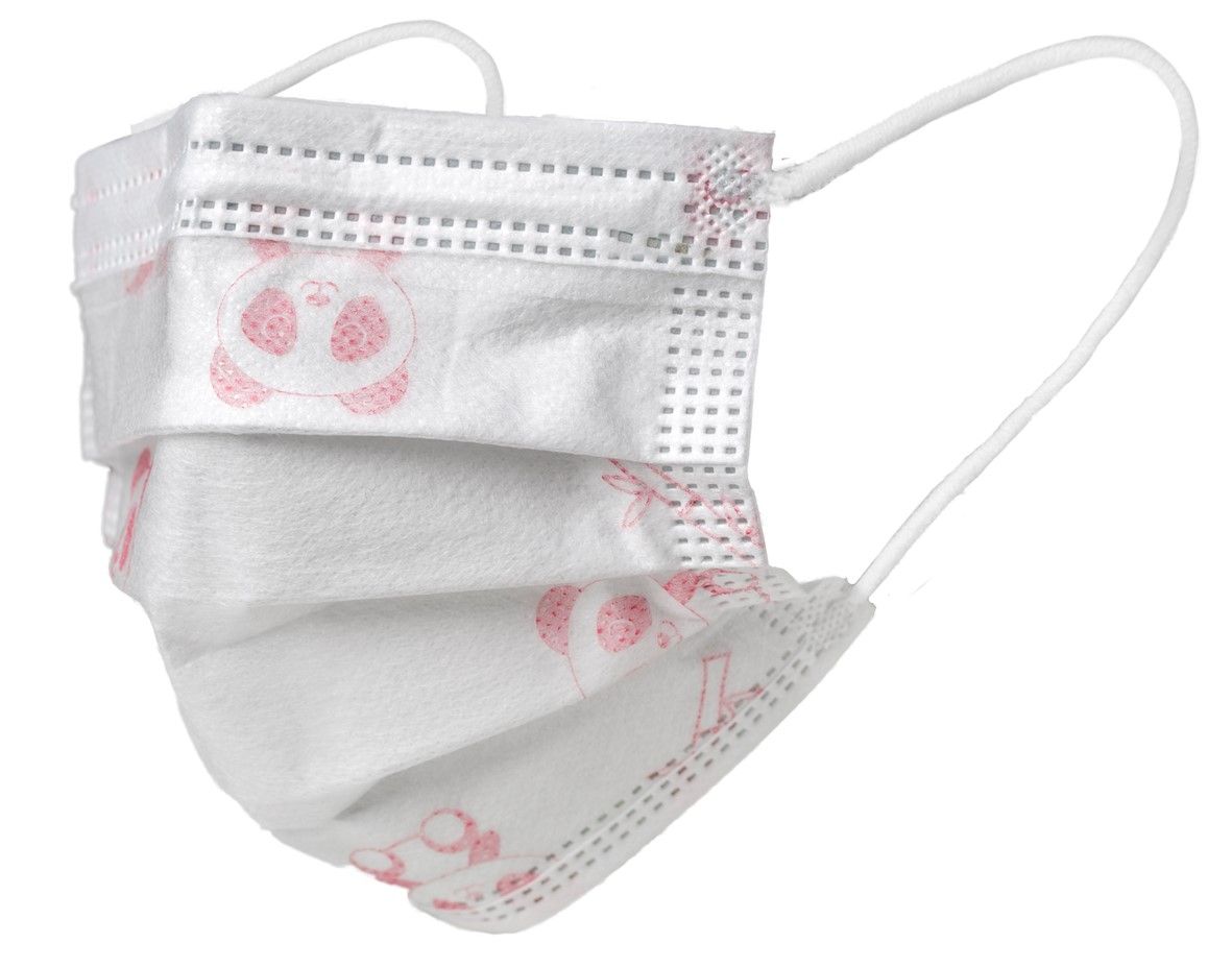 Mascarilla Quirúrgica IIR Kids Oso Rosa