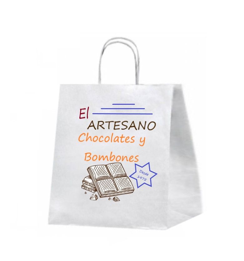Asa Rizada Blanca 46+20x51 cm. 90 gr.