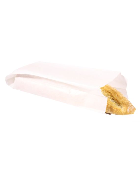 Bolsa blanca 12+8x30 cm