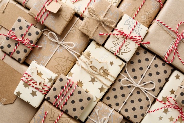 Manualidades navideñas con papel kraft