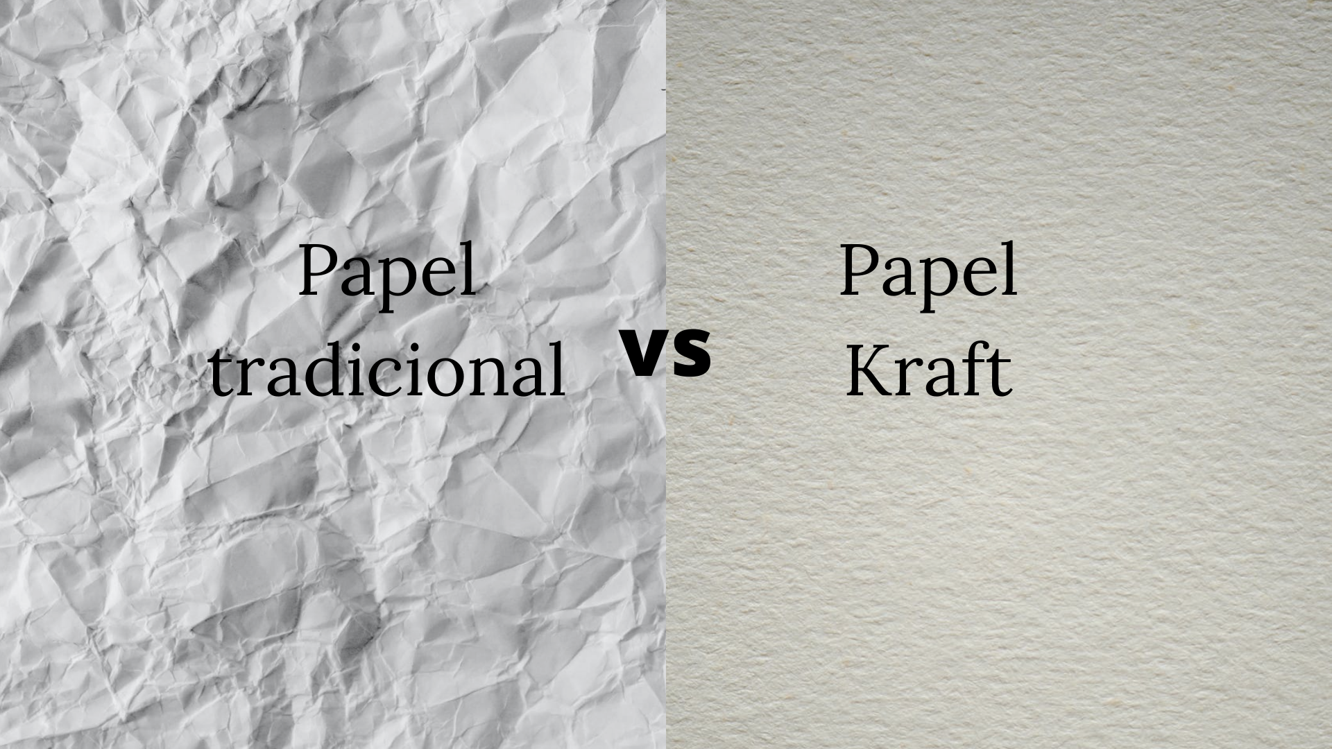papel tradicional vs papel kraft
