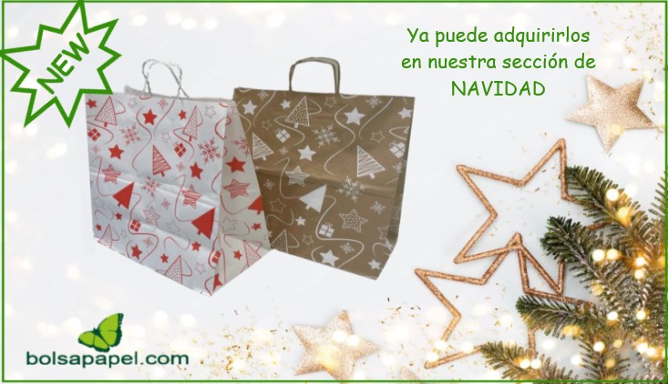 Comprar bolsas de papel para regalos. Venta online