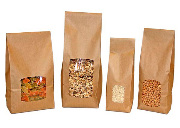 bolsas con ventana transparente